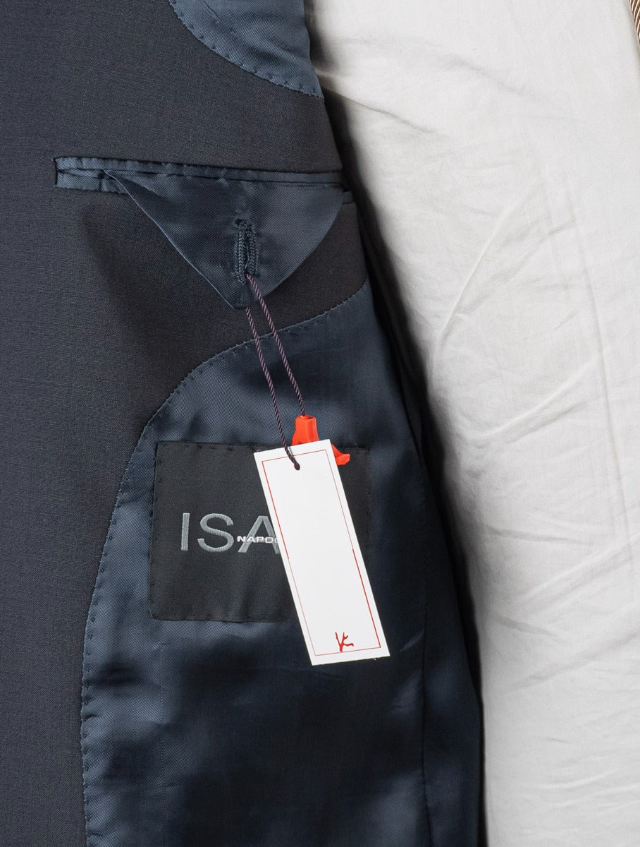 Isaia Brown Wool Linen Blazer
