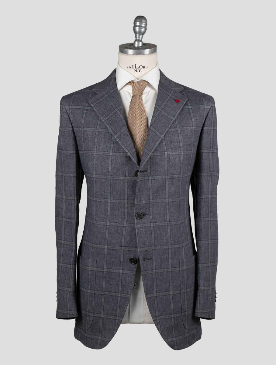 Isaia Multicolor Linen Blazer