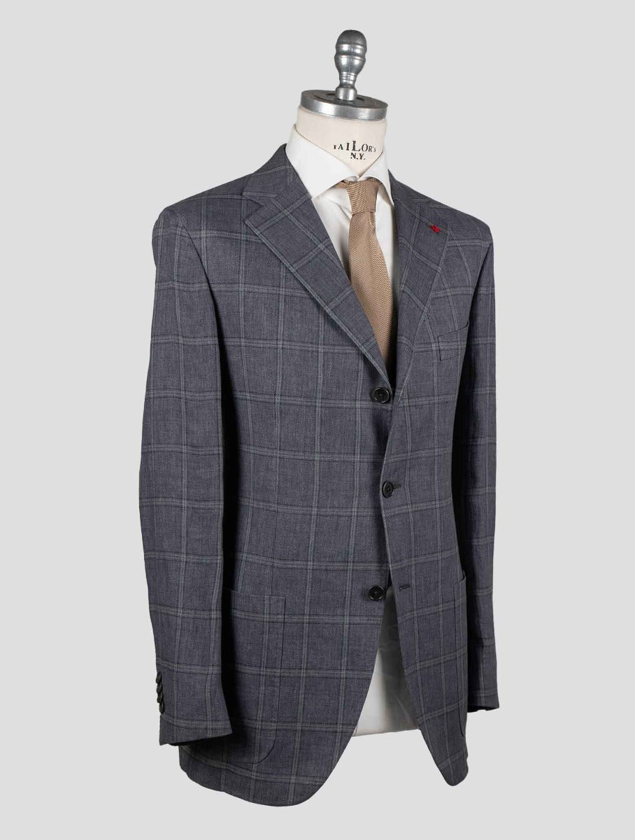 Isaia Multicolor Linen Blazer