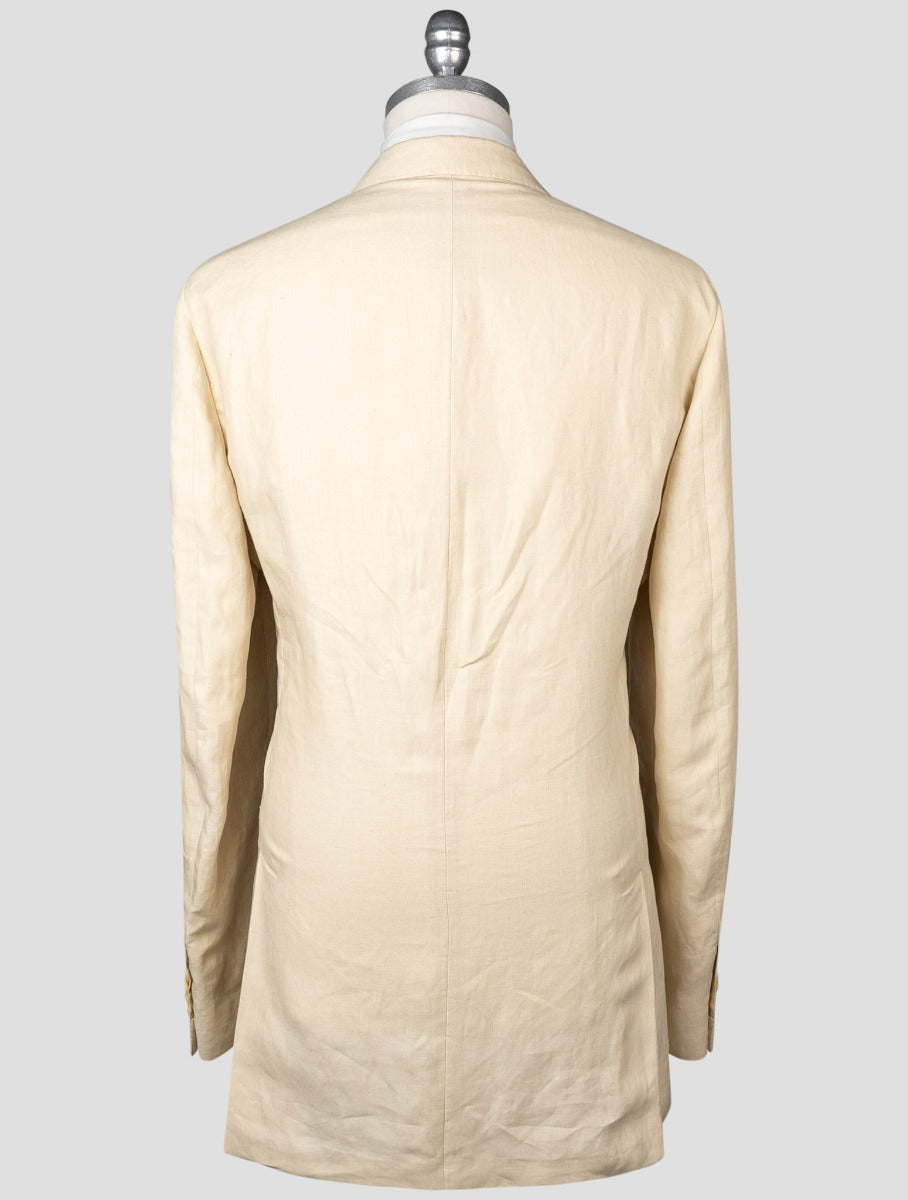 Isaia Beige Linen Suit