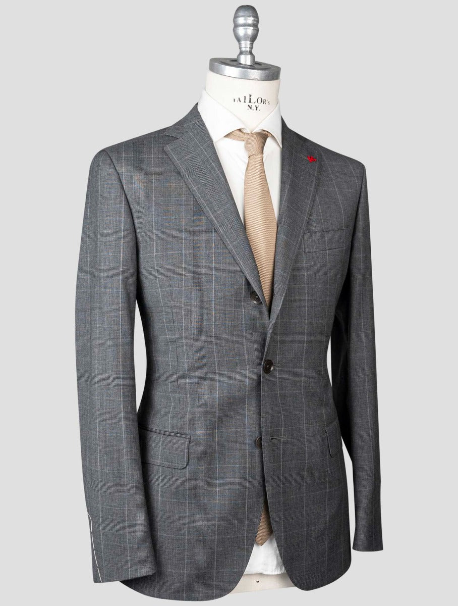 Isaia Gray Virgin Wool Suit