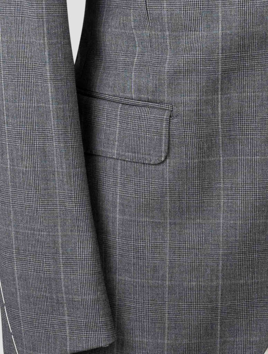 Isaia Gray Virgin Wool Suit