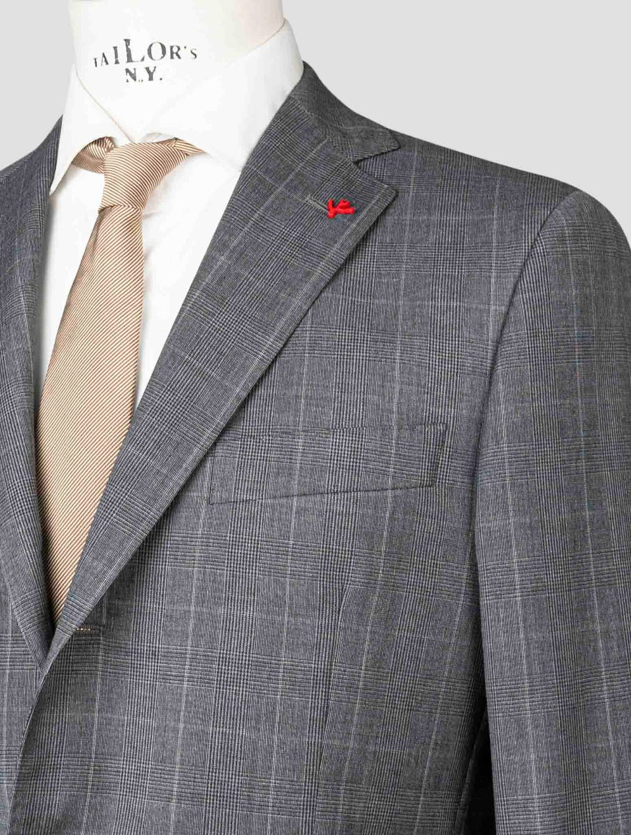 Isaia Gray Virgin Wool Suit