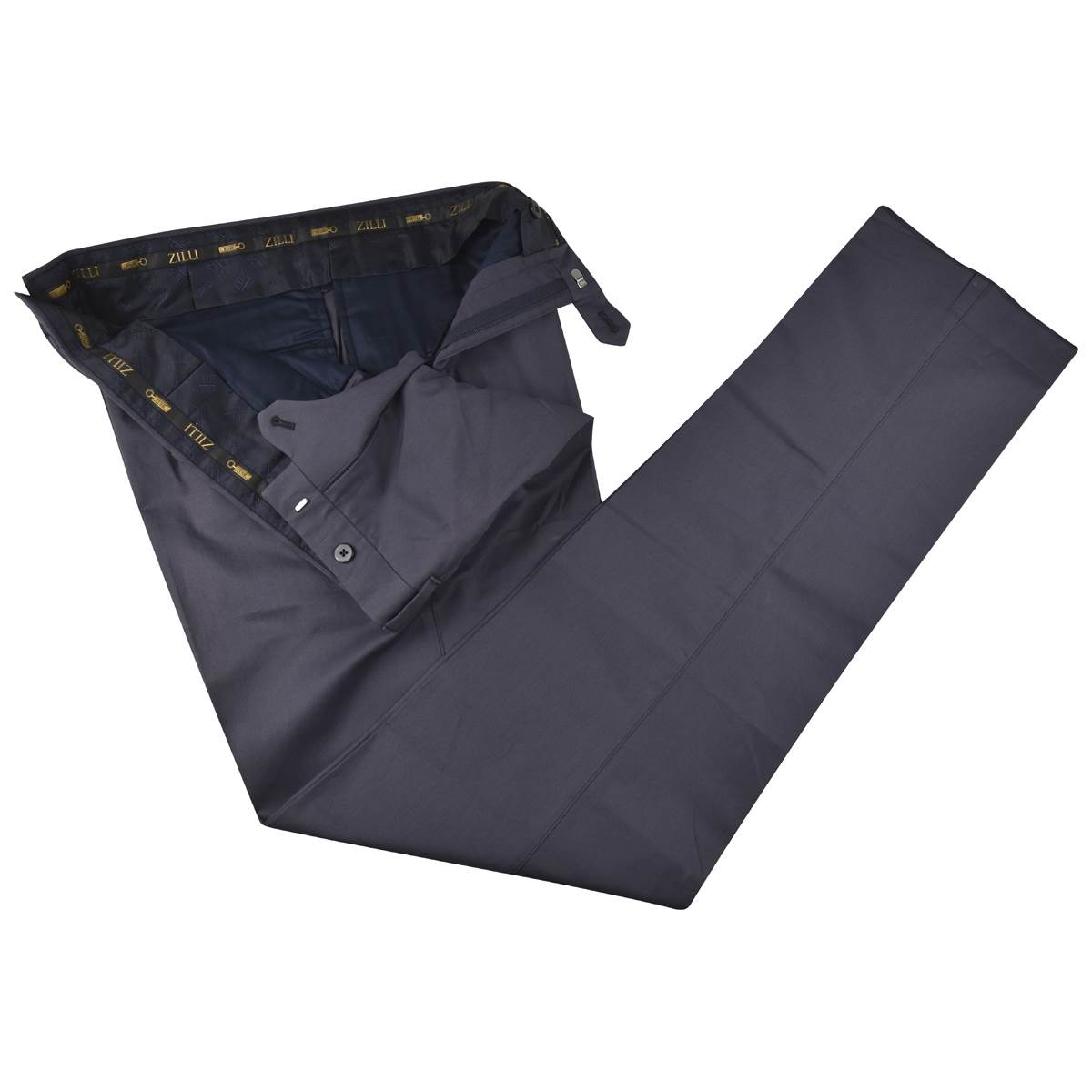 Zilli Zilli Blue Cotton Ea Pants Blue 001