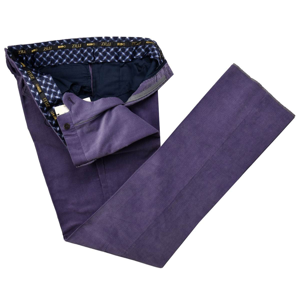 Zilli Zilli Violet Cotton Pants Velvet Violet 001