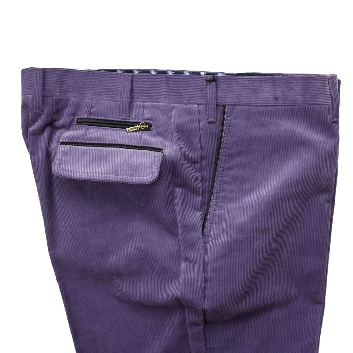 Zilli Violet Cotton Pants Velvet
