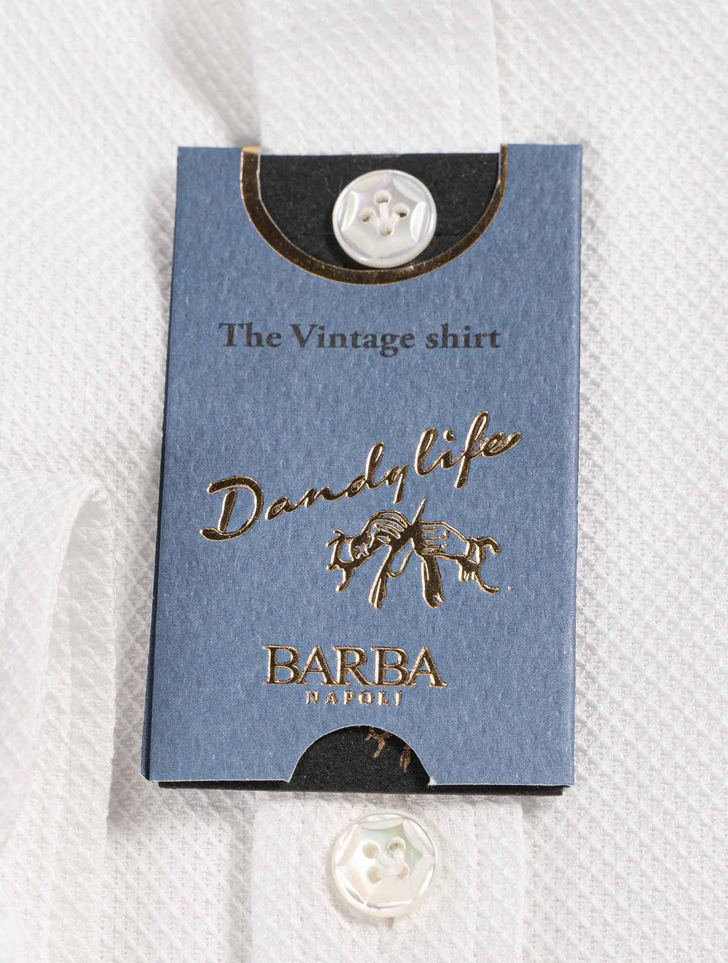 Barba Napoli White Cotton Polo