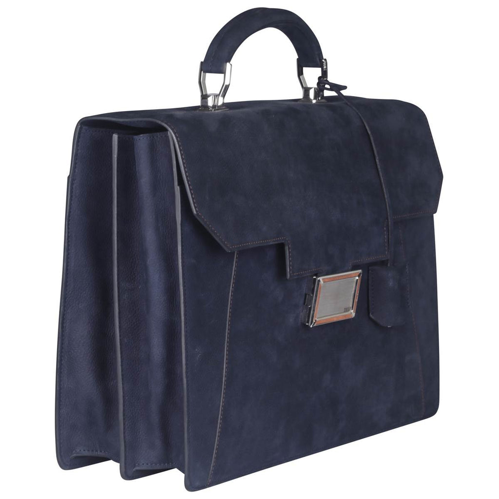 Zilli Blue Calfskin Briefcase