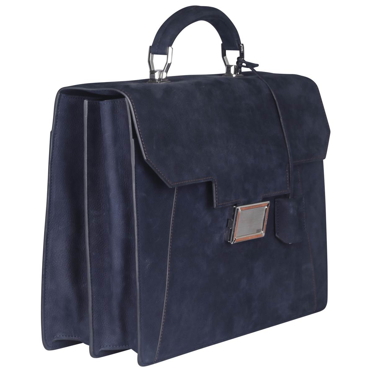 Zilli Blue Calfskin Briefcase
