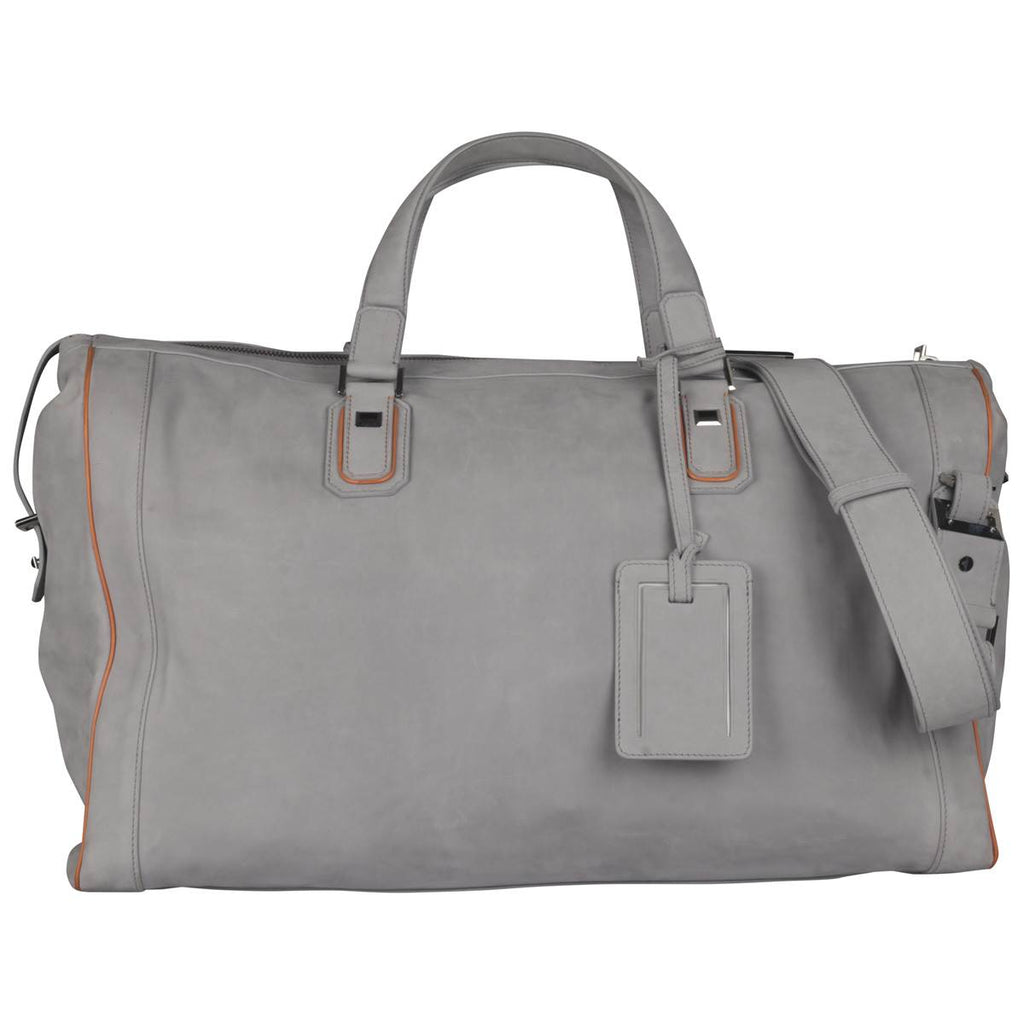 Zilli Zilli Gray Leather Travel Bag Gray 000
