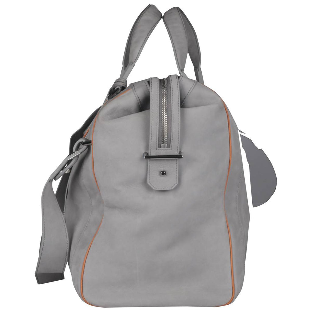 Zilli Gray Leather Travel Bag
