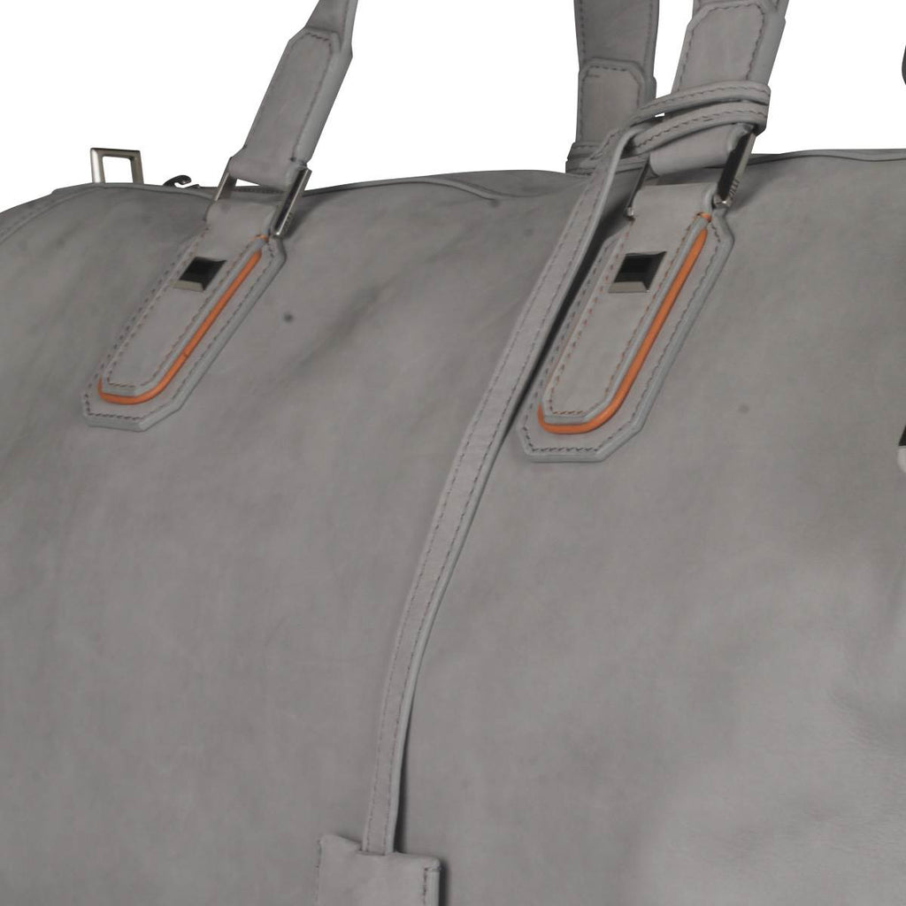 Zilli Gray Leather Travel Bag