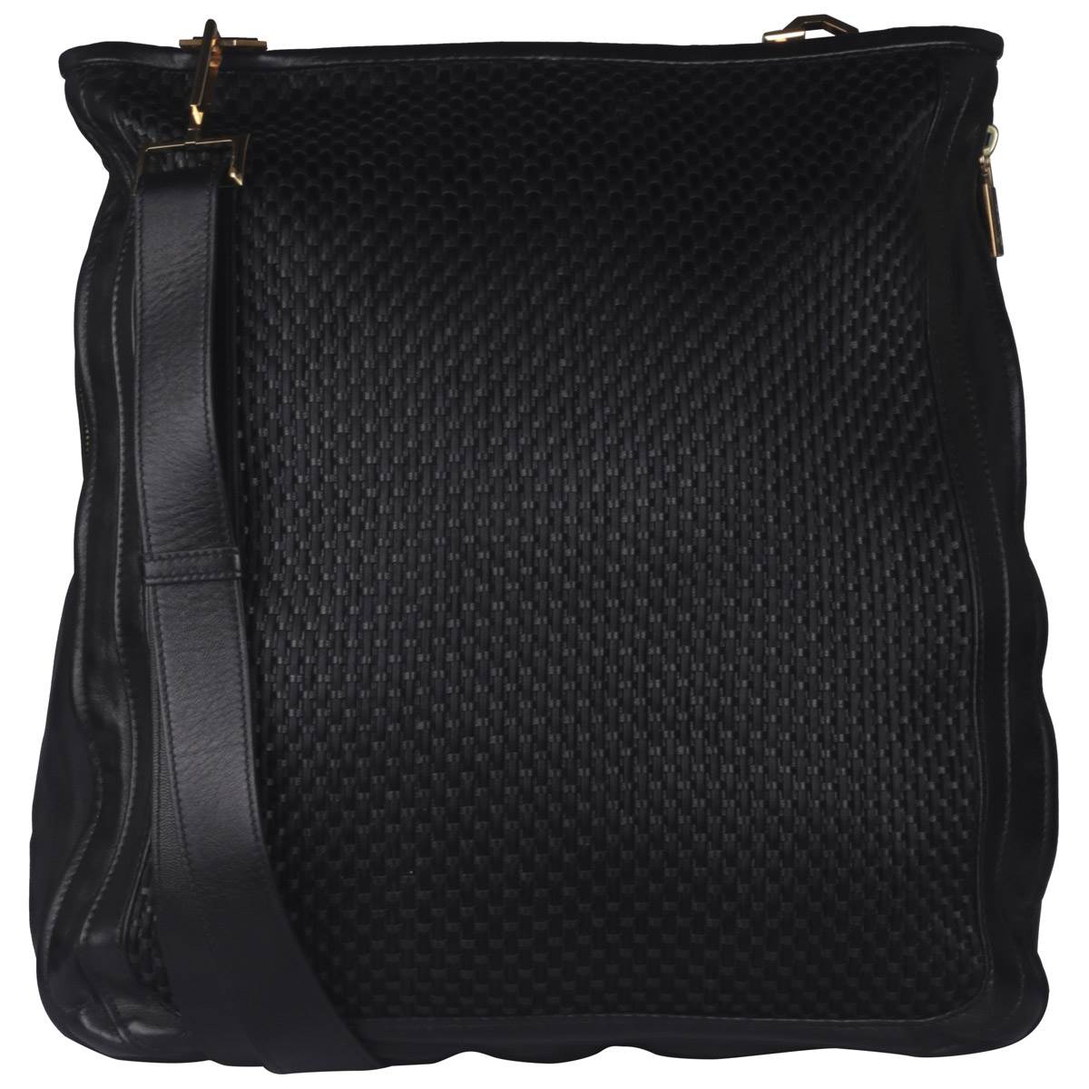 Zilli Black Calfskin Messenger Bag