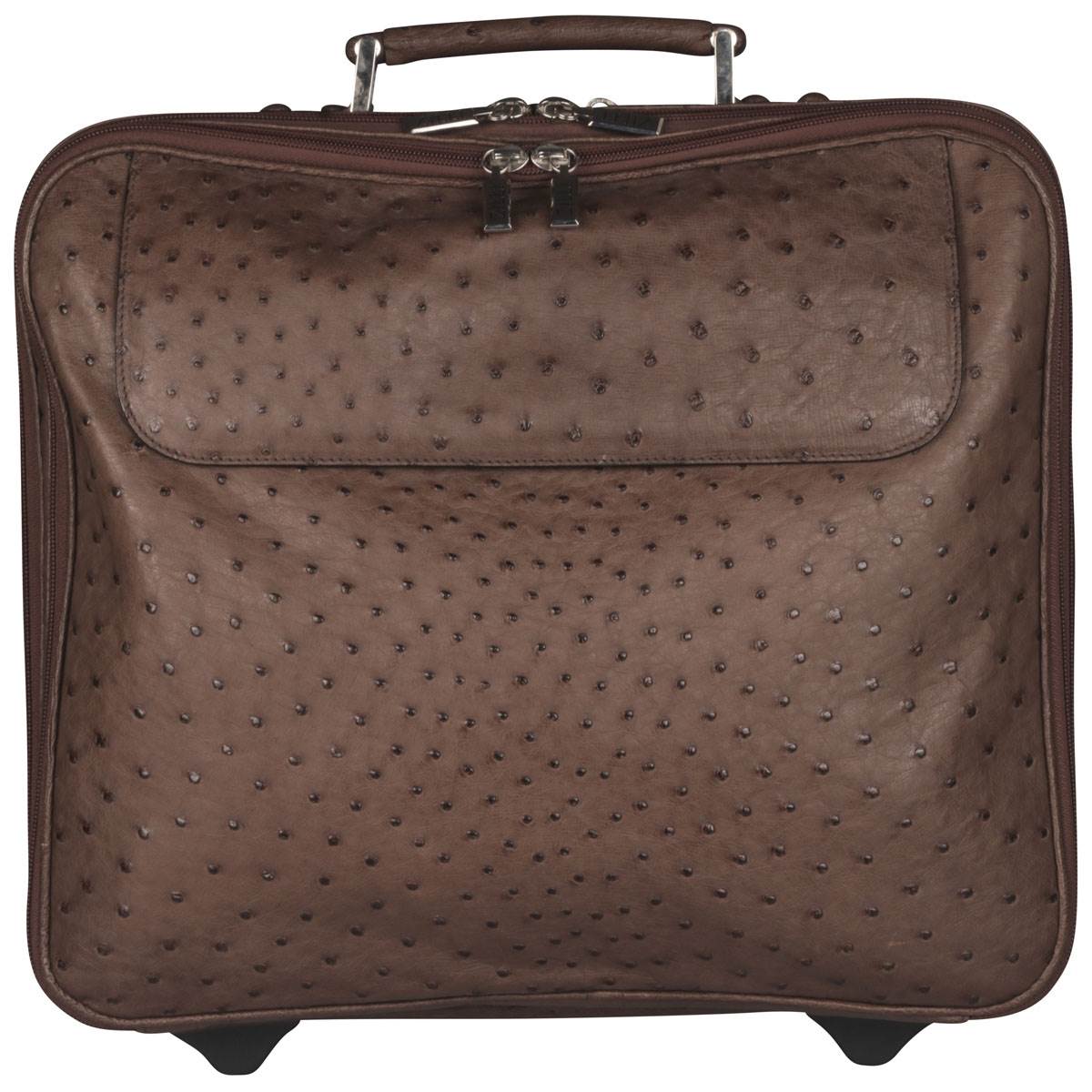 Zilli Zilli Brown Ostrich Mini Trolley Brown 000