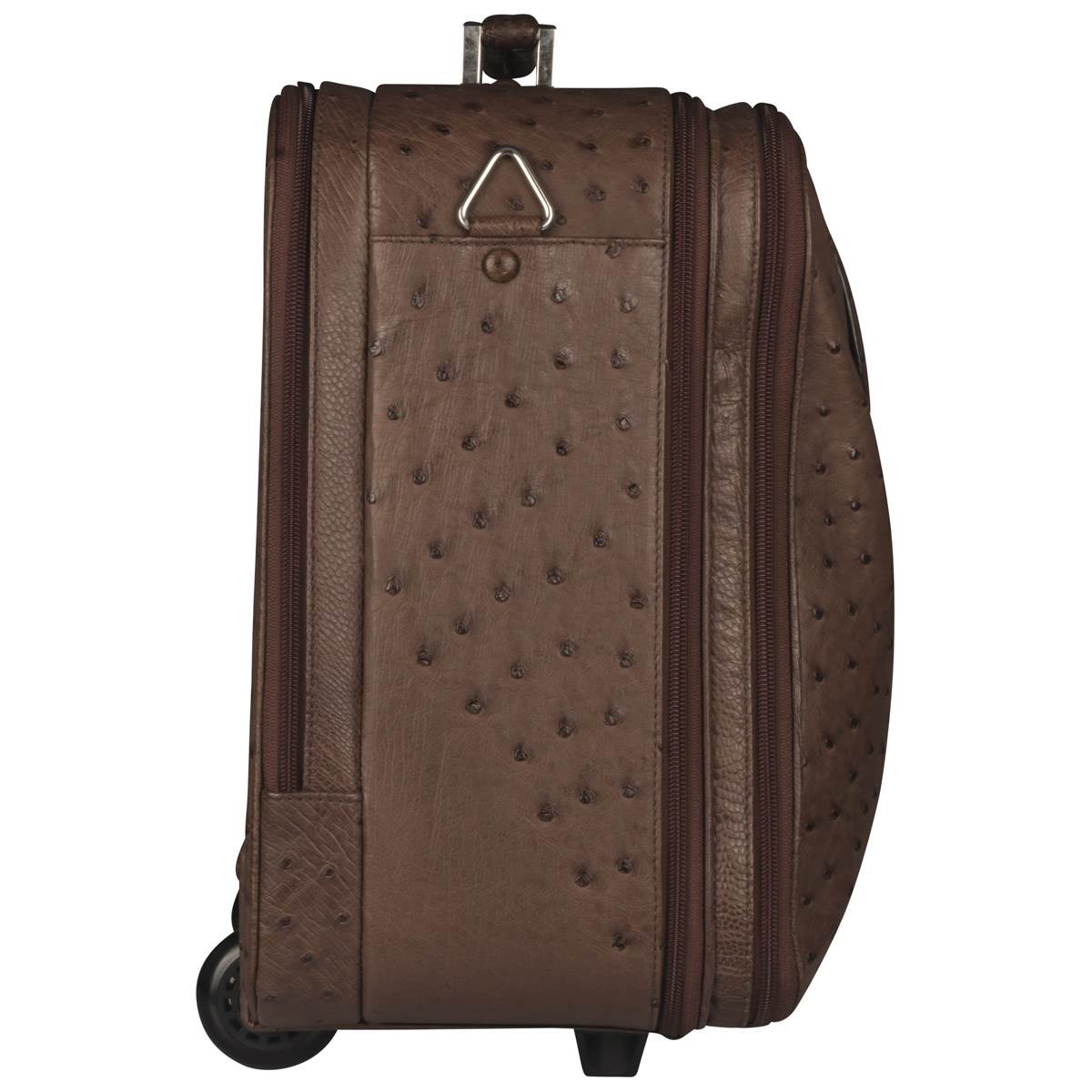 Zilli Brown Ostrich Mini Trolley