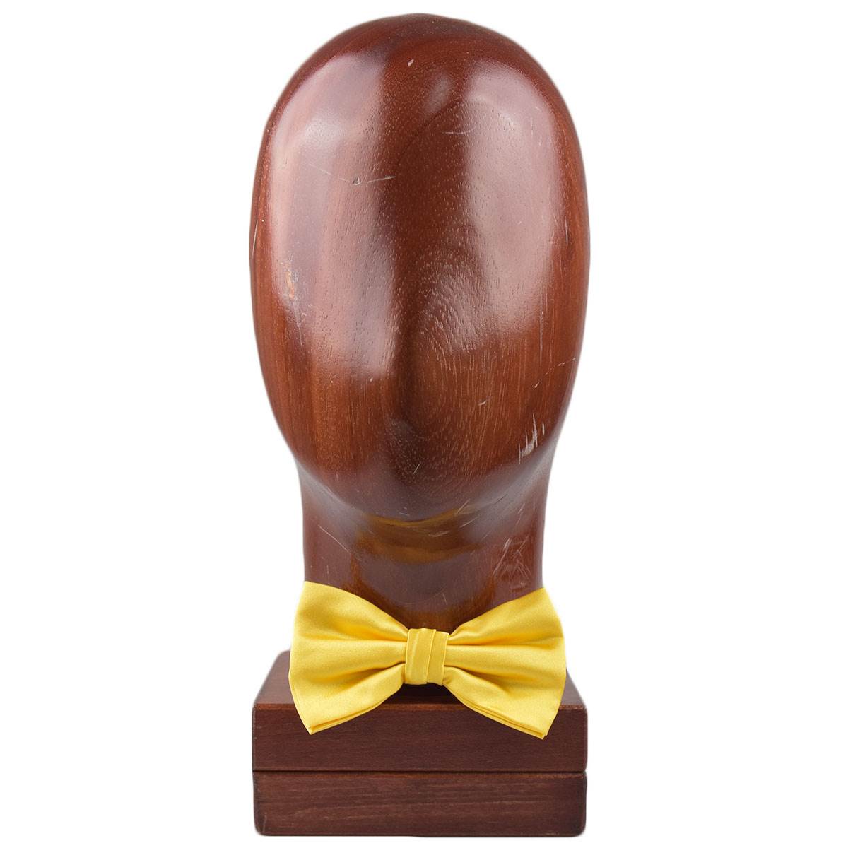 Zilli Zilli Yellow Silk Bow Tie Yellow