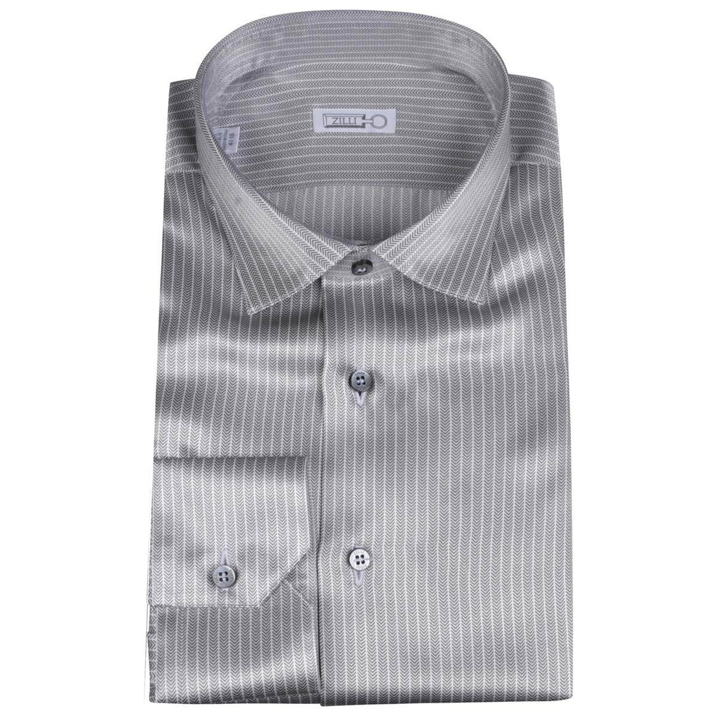 ZILLI Gray Silk Shirt