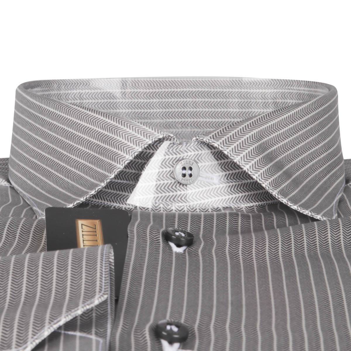 ZILLI Gray Silk Shirt