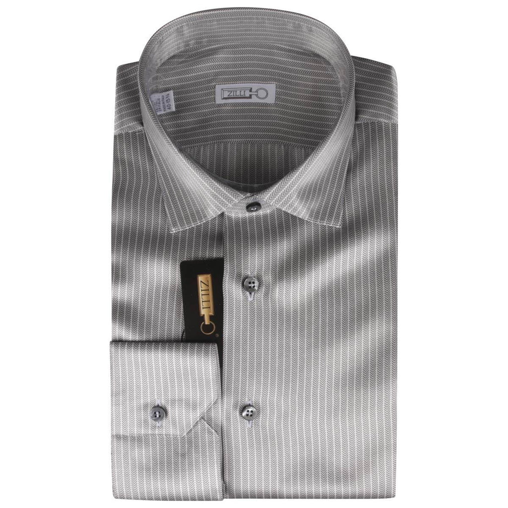 ZILLI Gray Silk Shirt