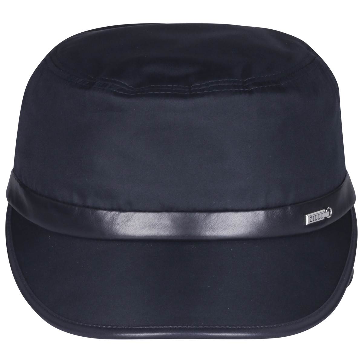 Zilli Zilli Blue Black Silk Lambskin Cashmere Cap Blue/Black 000