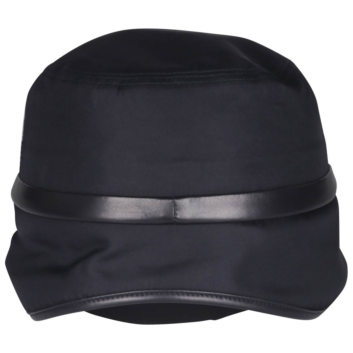 Zilli Blue Black Silk Lambskin Cashmere Cap