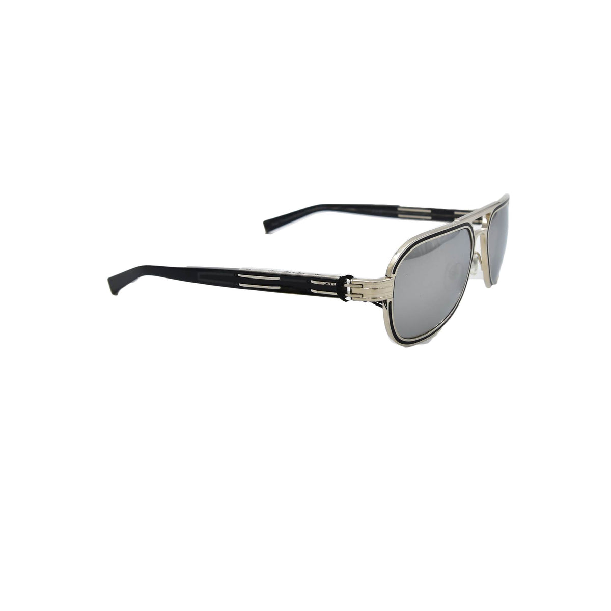 ZILLI Silver Titanium Acetate Sunglasses