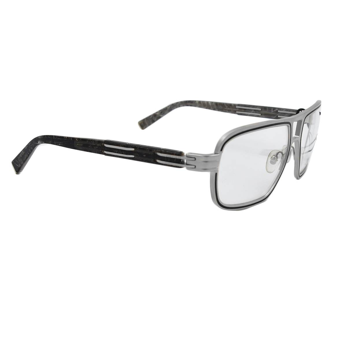 Zilli Zilli Silver Titanum Acetate Sunglasses Silver 001