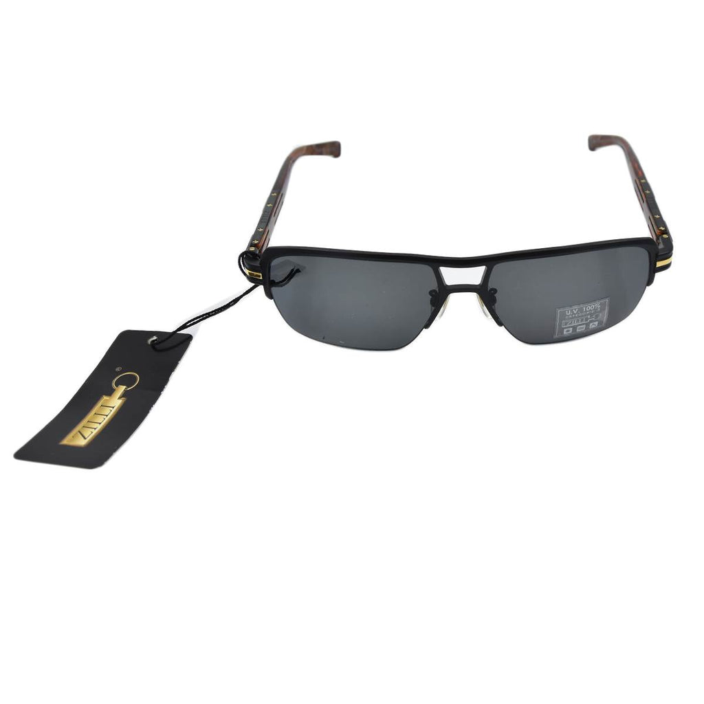 Zilli ZILLI Black Titanium Acetate Sunglasses Black 000