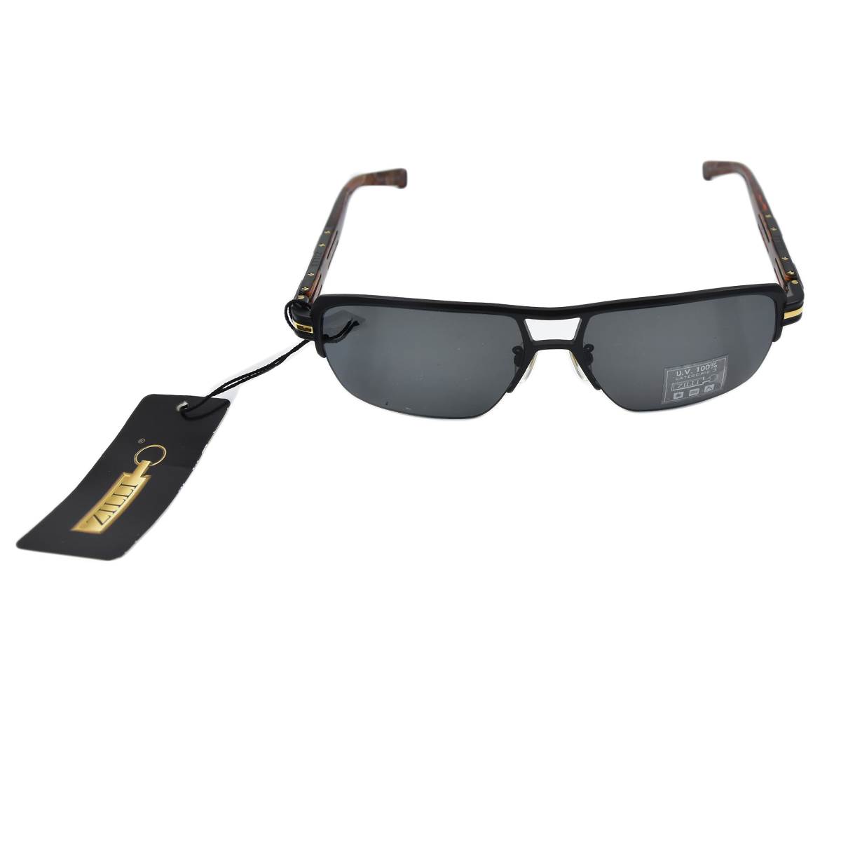 Zilli ZILLI Black Titanium Acetate Sunglasses Black 000