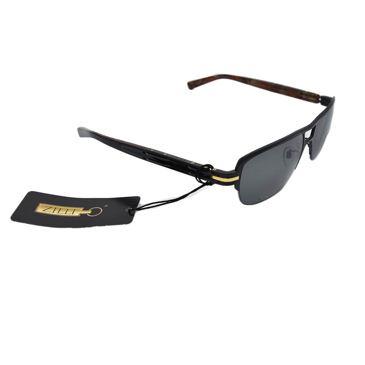 Zilli ZILLI Black Titanium Acetate Sunglasses Black 001