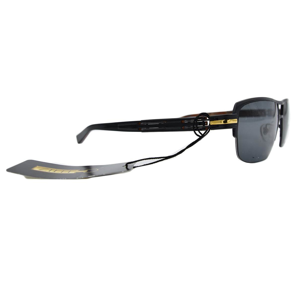 ZILLI Black Titanium Acetate Sunglasses