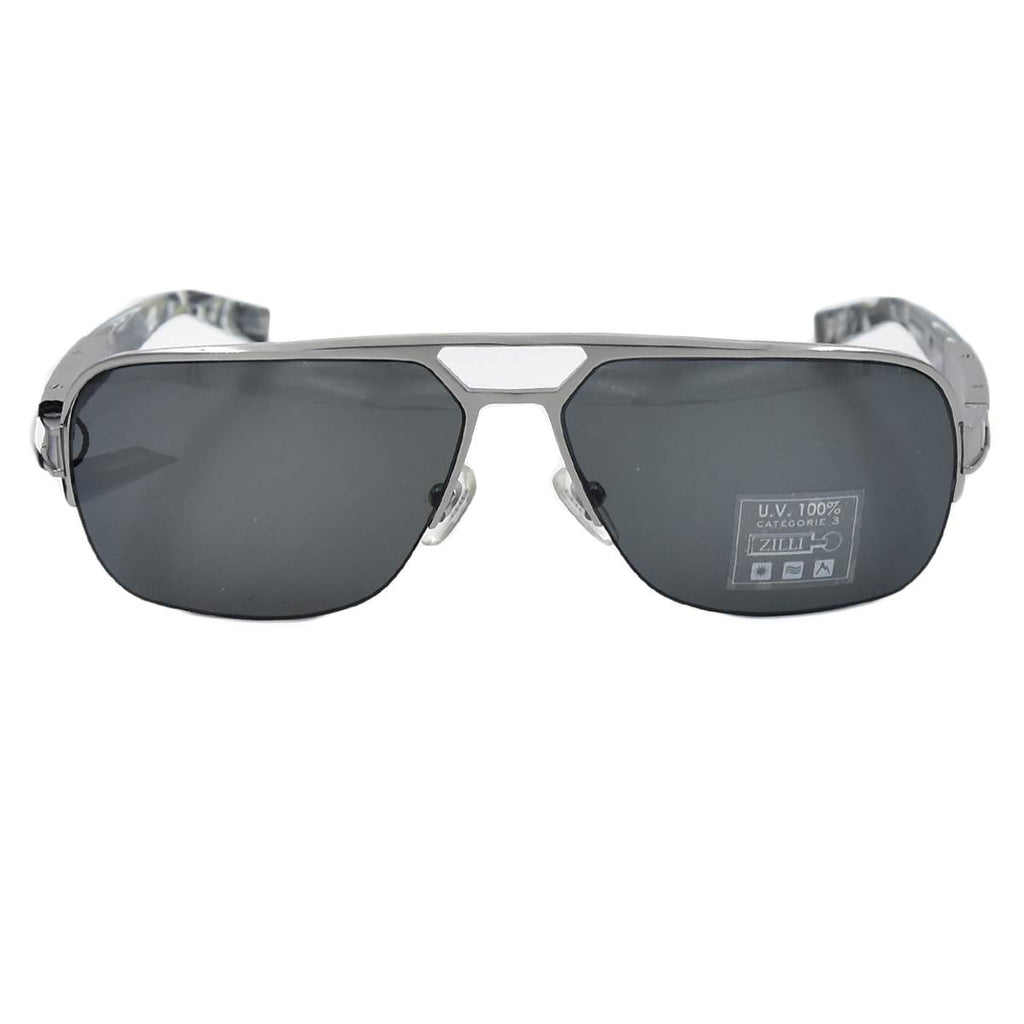 Zilli ZILLI Silver Titanium Acetate Sunglasses Silver 000