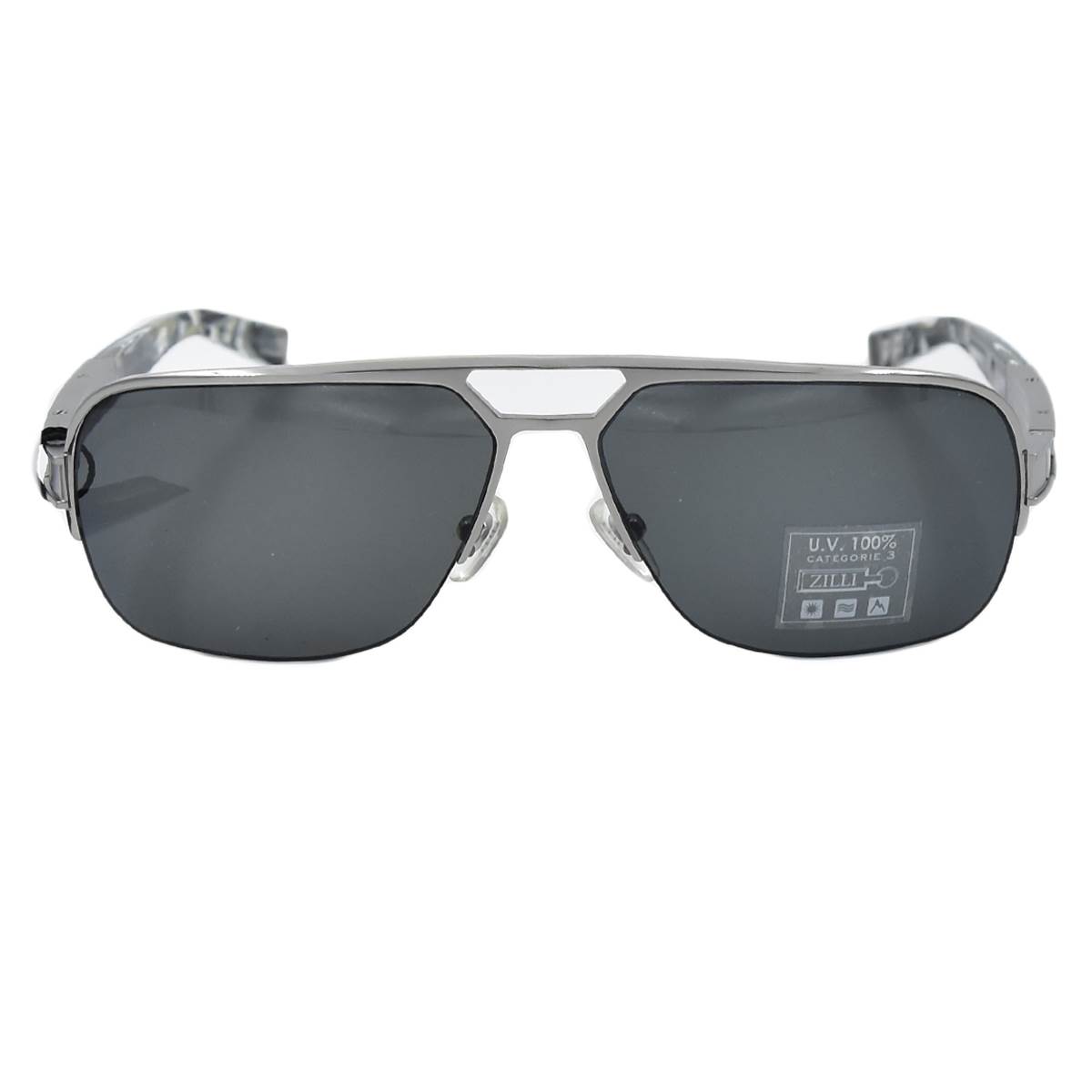 Zilli ZILLI Silver Titanium Acetate Sunglasses Silver 000
