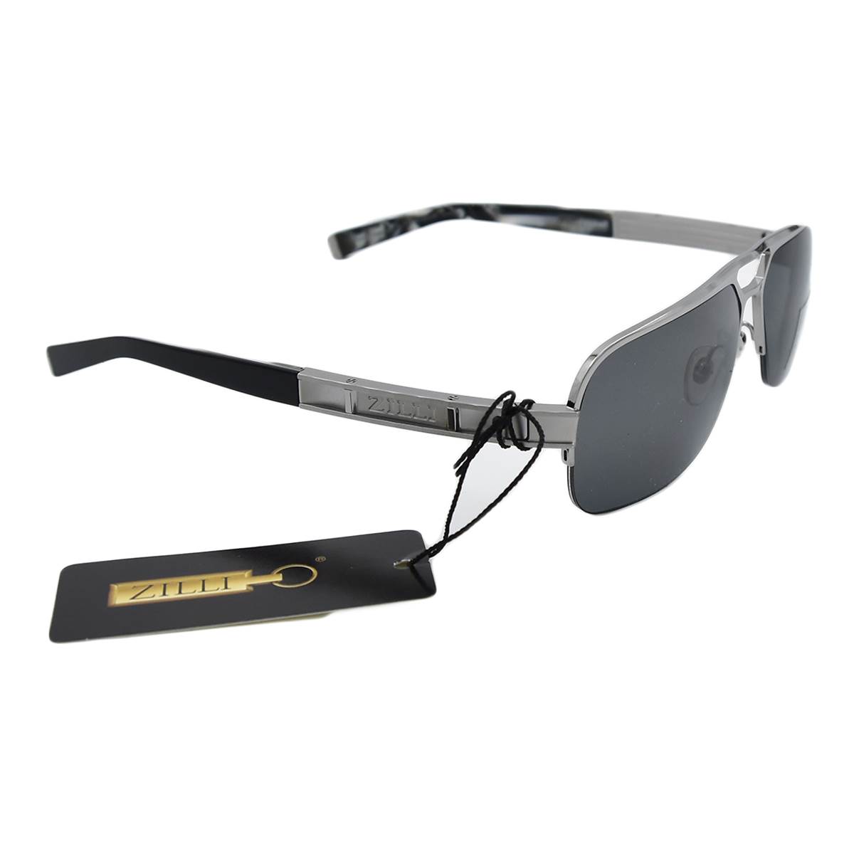 Zilli ZILLI Silver Titanium Acetate Sunglasses Silver 001