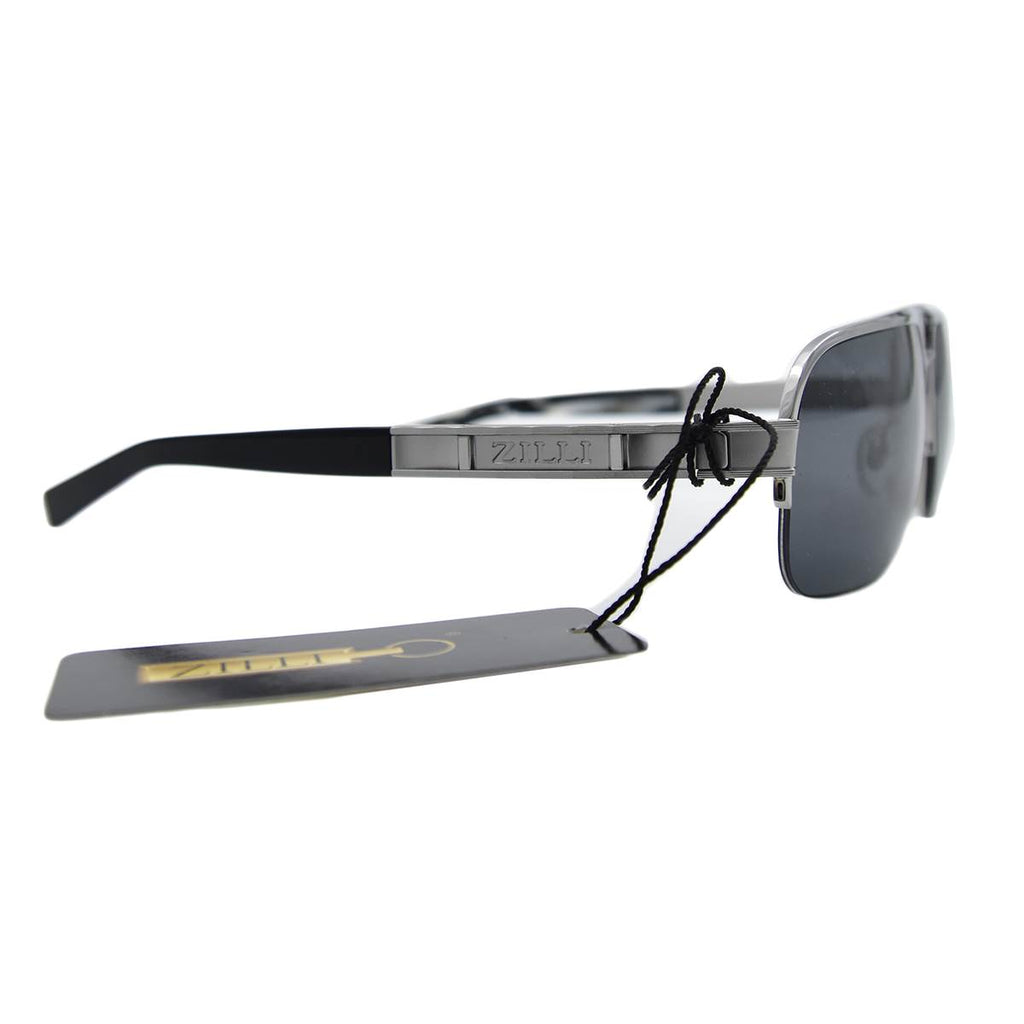 ZILLI Silver Titanium Acetate Sunglasses