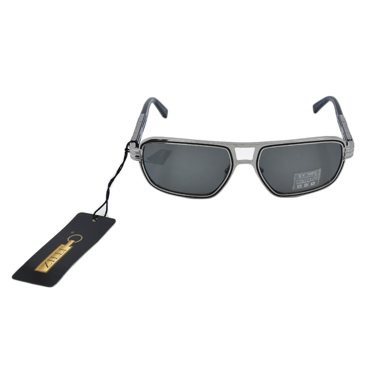Zilli ZILLI Silver Titanium Acetate Sunglasses Silver 000