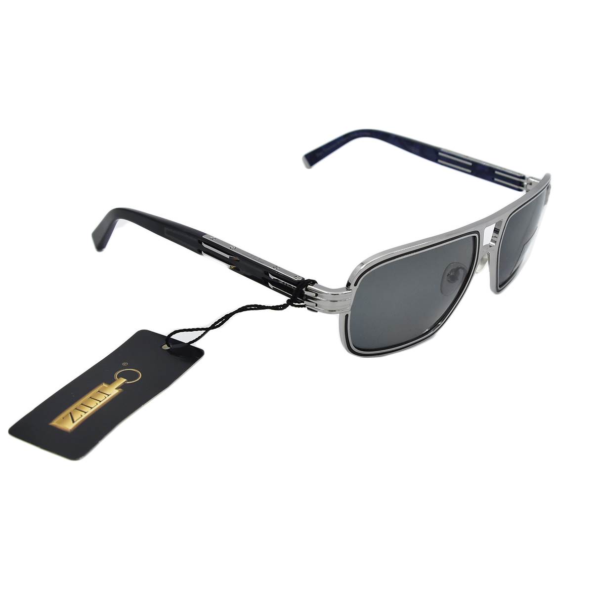 Zilli ZILLI Silver Titanium Acetate Sunglasses Silver 001
