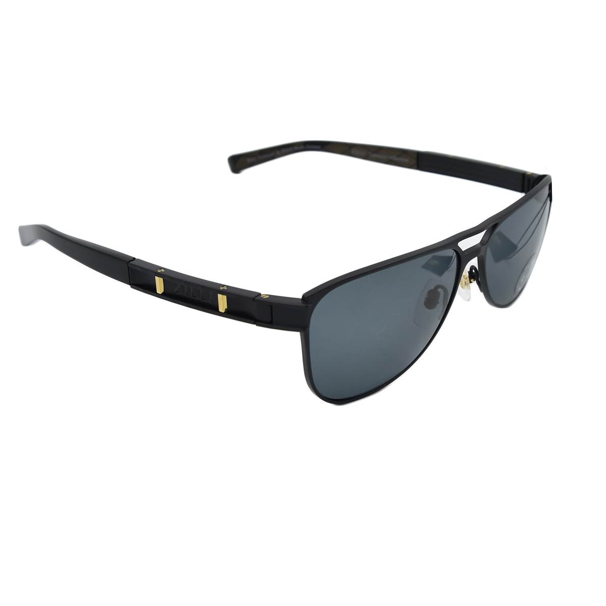 Zilli ZILLI Black Titanium Acetate Sunglasses Black 001
