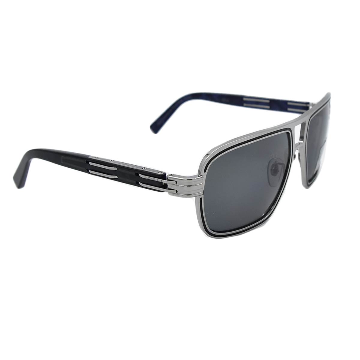 Zilli ZILLI Silver Titanium Acetate Sunglasses Silver 001