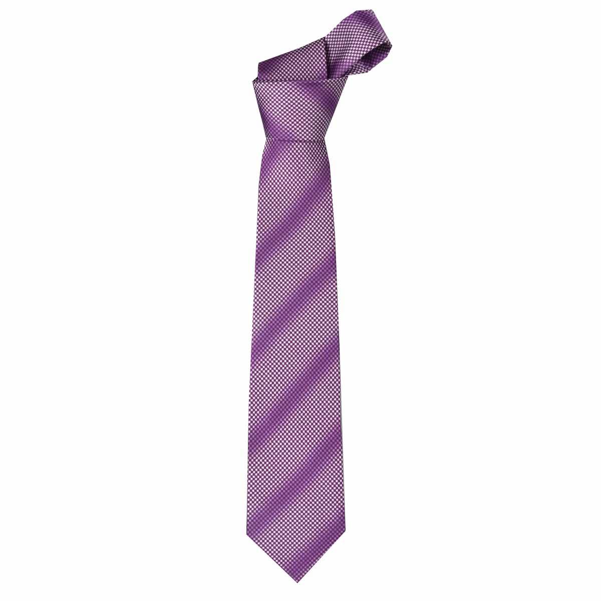 Zilli ZILLI Violet White Silk Tie Violet/White 000
