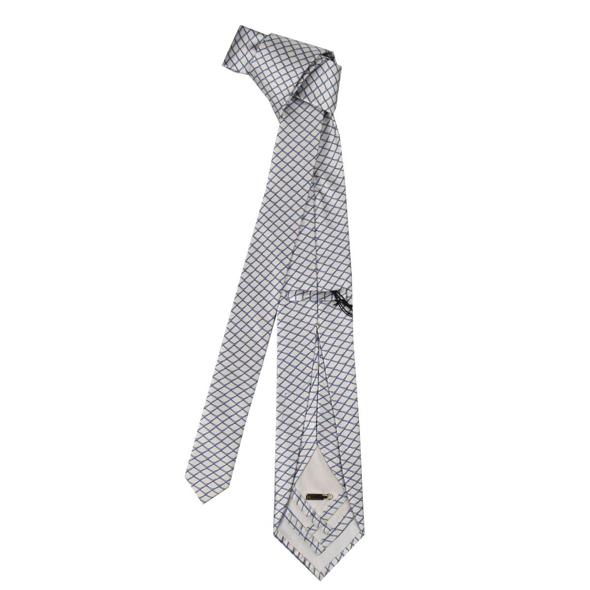 Zilli ZILLI Gray Blue Silk Tie Gray/Blue 001
