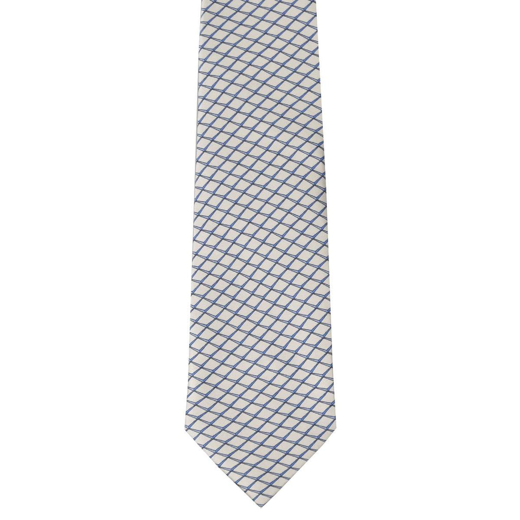 ZILLI Gray Blue Silk Tie