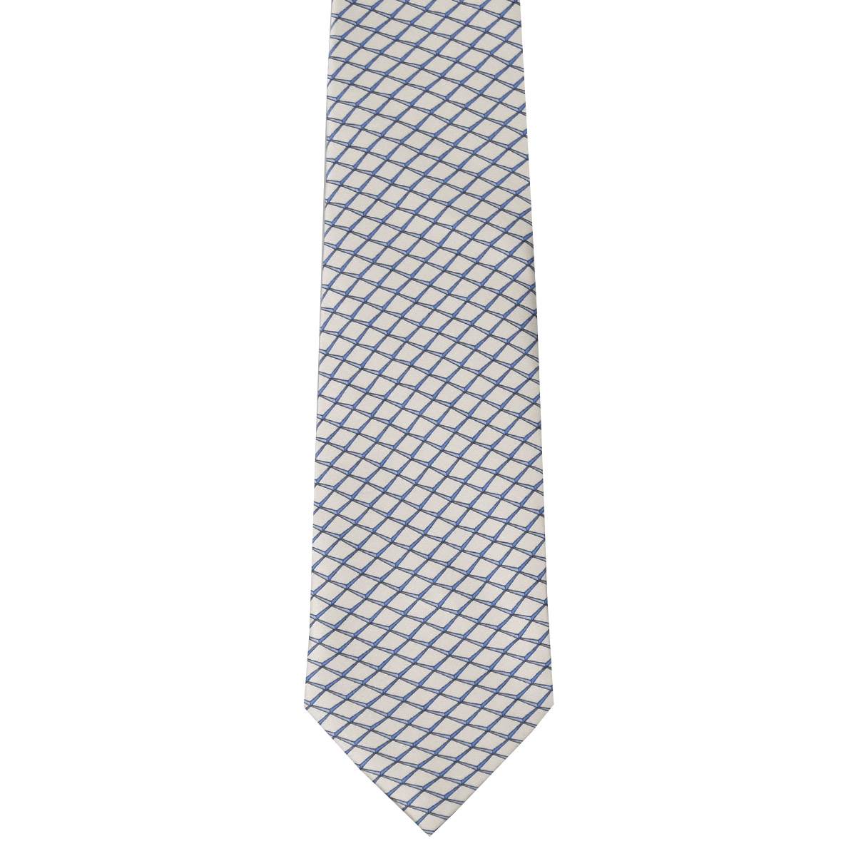 ZILLI Gray Blue Silk Tie