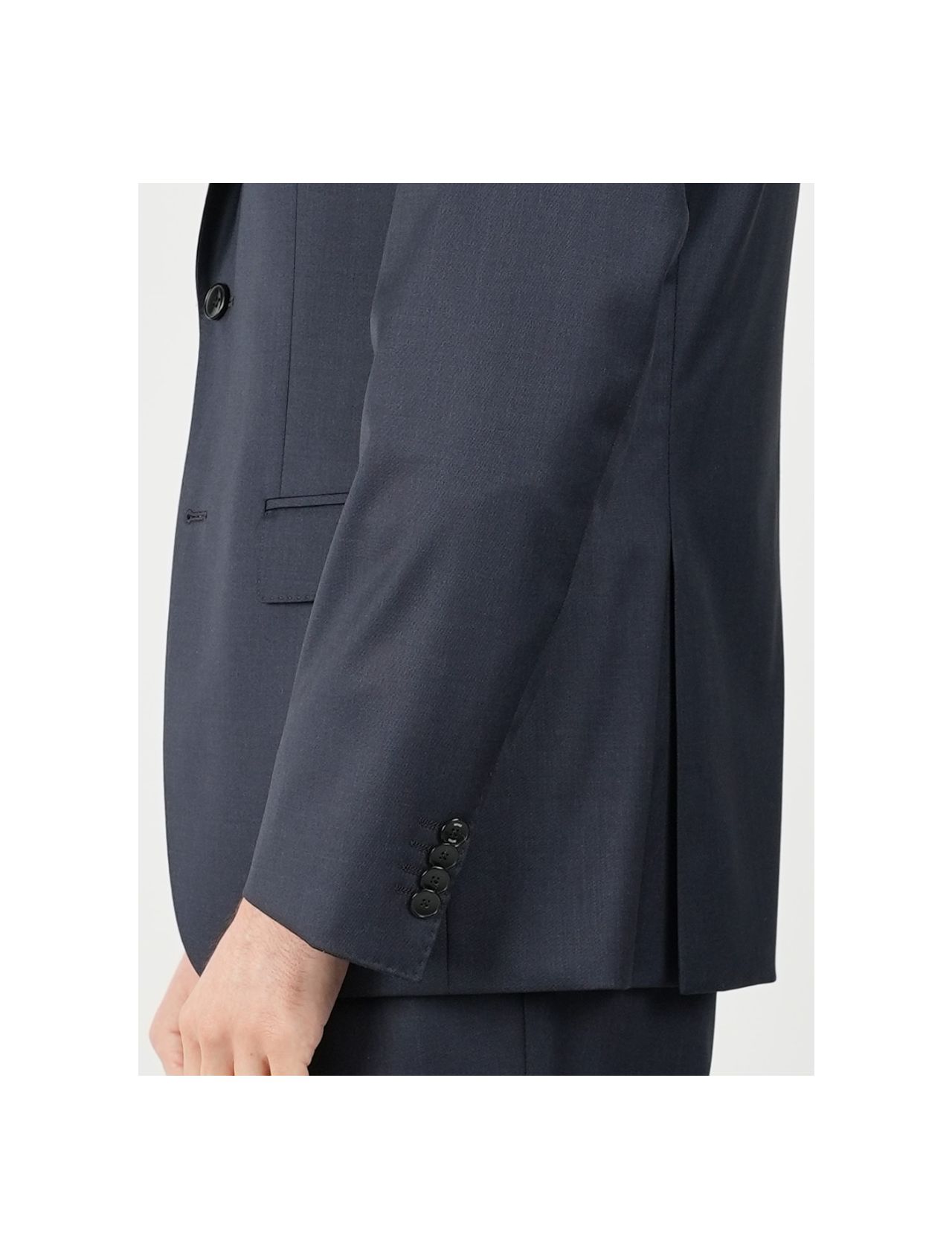 Boss Men's Slim-Fit Double-Breasted Suit in Virgin Wool - Dark Blue - Size 44