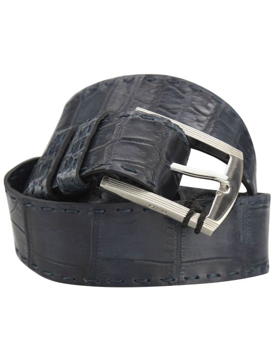 Crocodile Leather Belts Blue / Big & Gaint